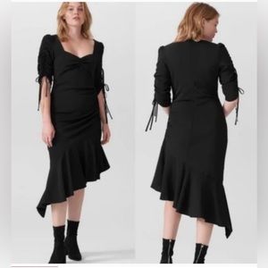 Rodarte x Universal Standard Black Asymmetrical Dress